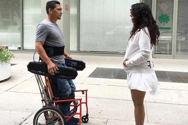 Manual Wheelchair that Enables Seated and Standing Mobility