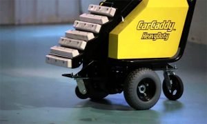 Electric Car Pusher pushes vehicles weighing up to 50,000 lbs