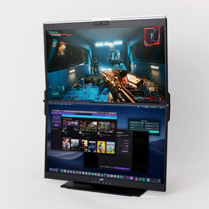 Geminos: Stacked screens for enhanced productivity