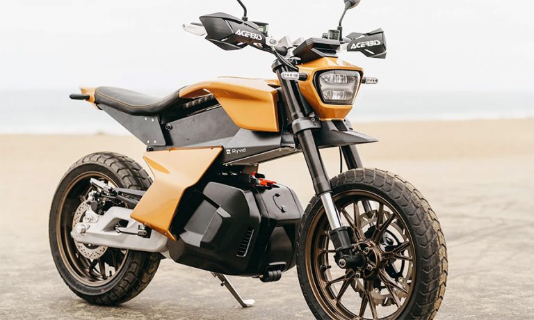 US startup unveils electric motorcycle with unbelievably high-tech ...
