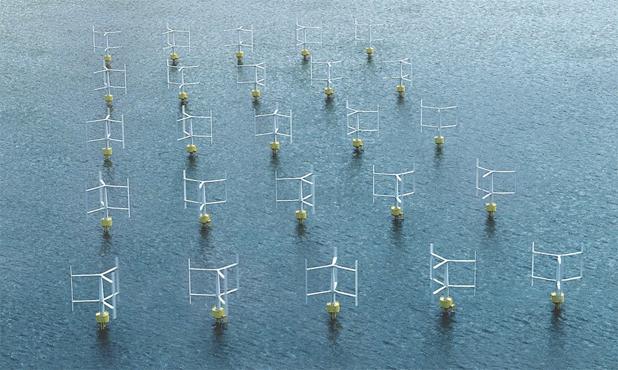 SeaTwirl Compact Wind Farms