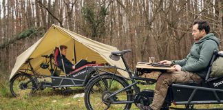 Spacecamper Tent-Top eBike Micro-RV