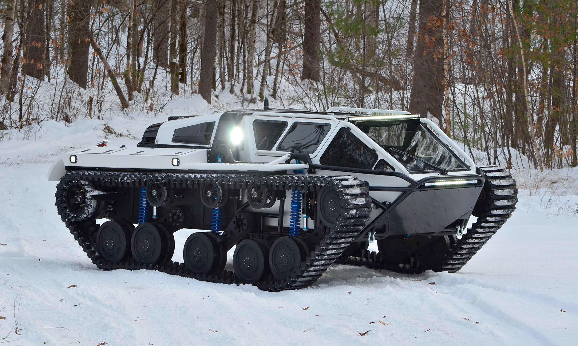 Ripsaw F4 Rubber Tracks Grip Snow