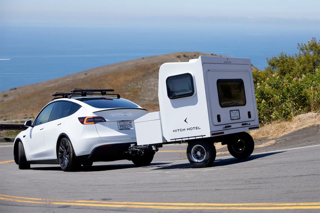 Hitch Hotel's innovative expanding micro camping trailer