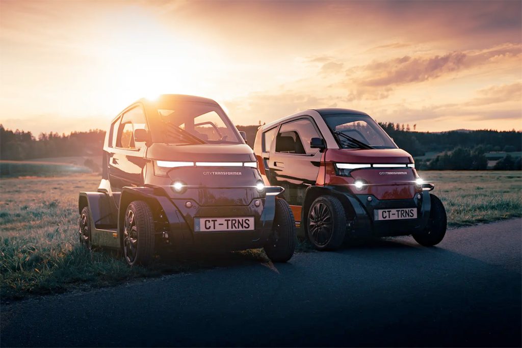 Electric microcar shape-shifts to offer motorcycle maneuvering and car ...