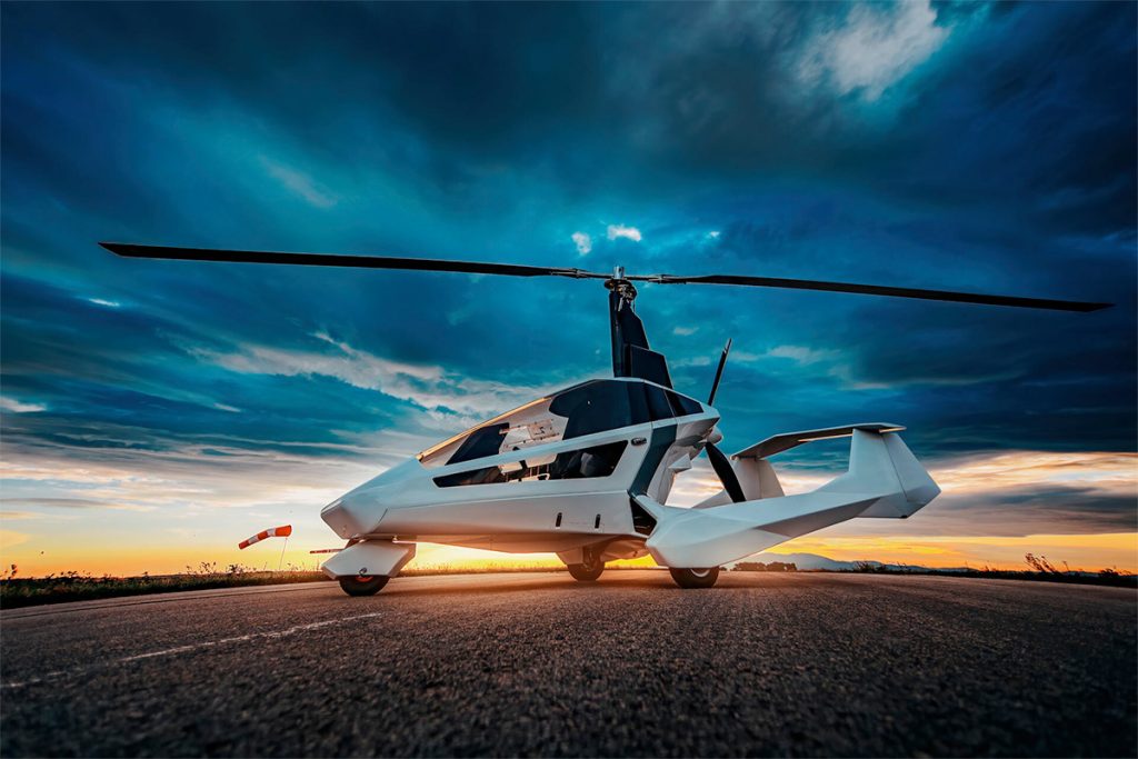 Wingless, compact gyroplane is a revolutionary personal aircraft for