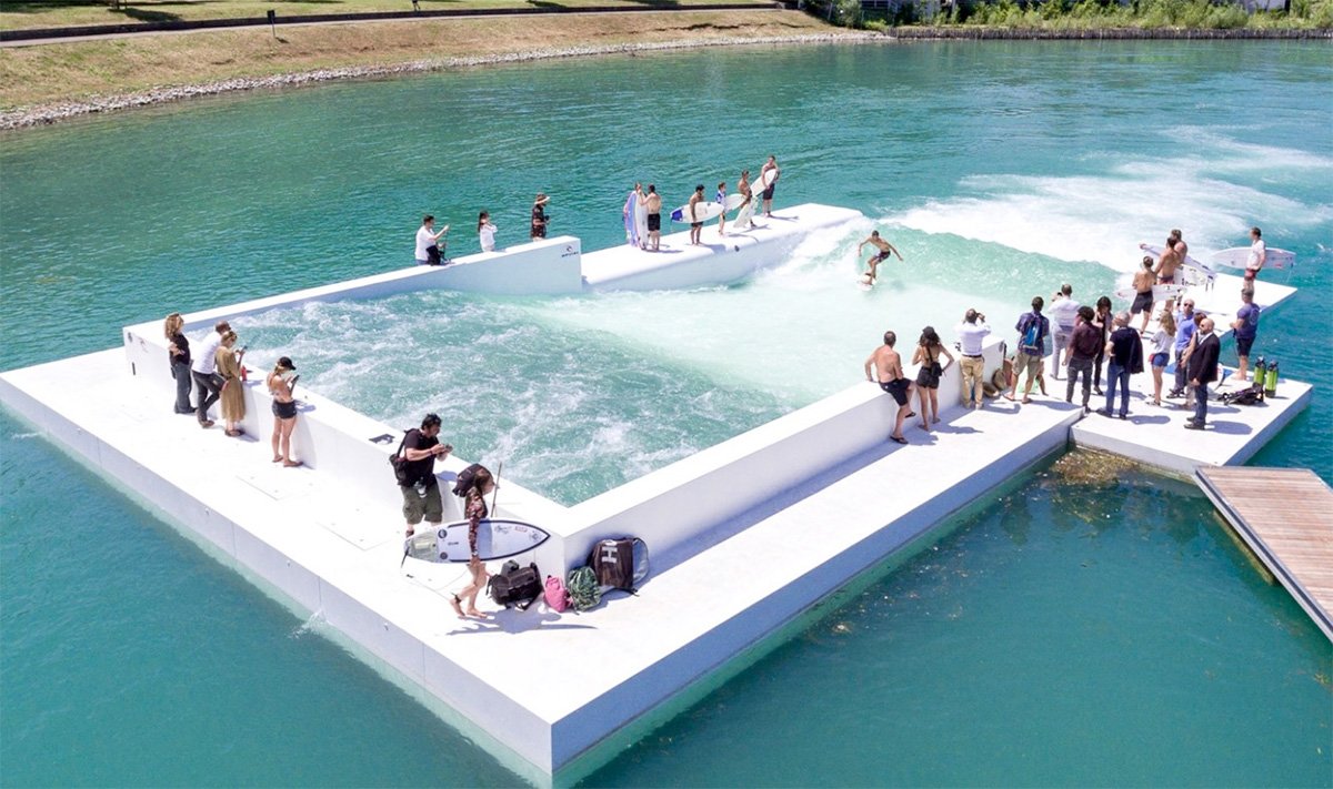 UNIT Surf Pool Surrounding Walkway