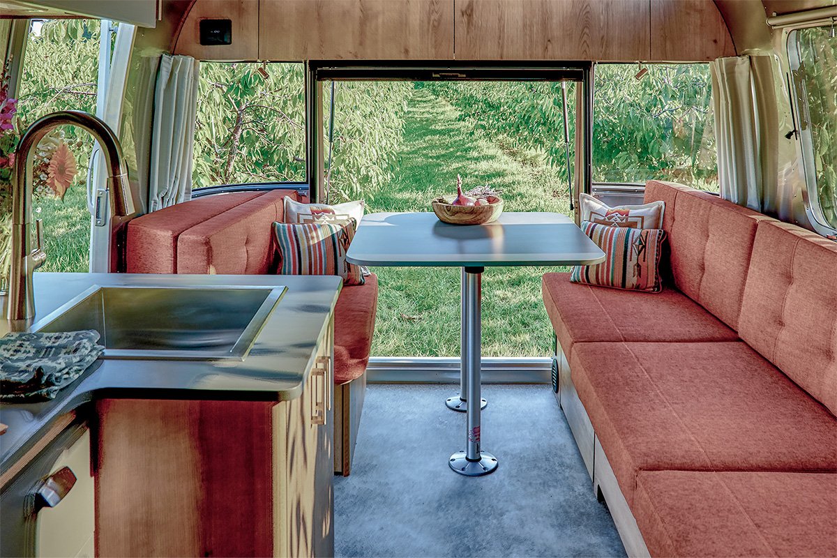 Airstream Trade Wind Off-grid Travel Trailer Dining