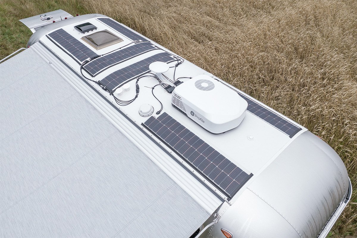 Airstream Trade Wind Off-grid Travel Trailer Rooftop Solar