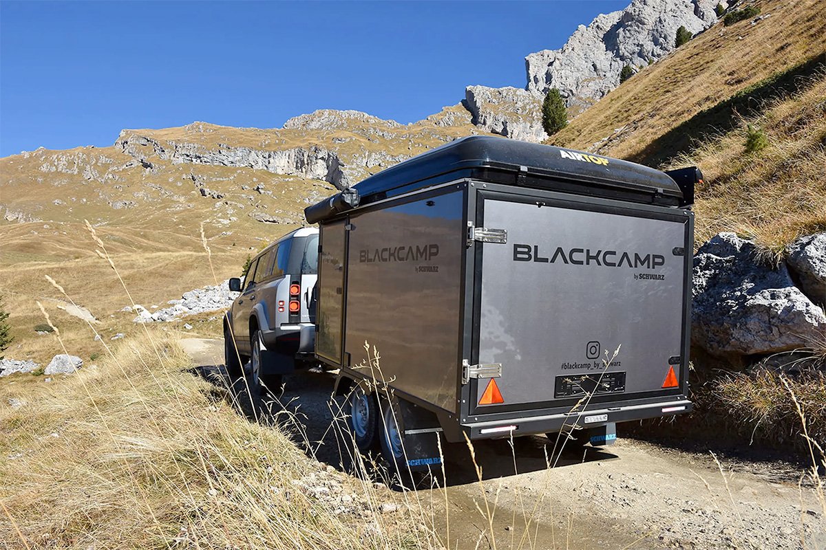 Schwarz Blackcamp FREEda Camping Trailer Narrow Tracks