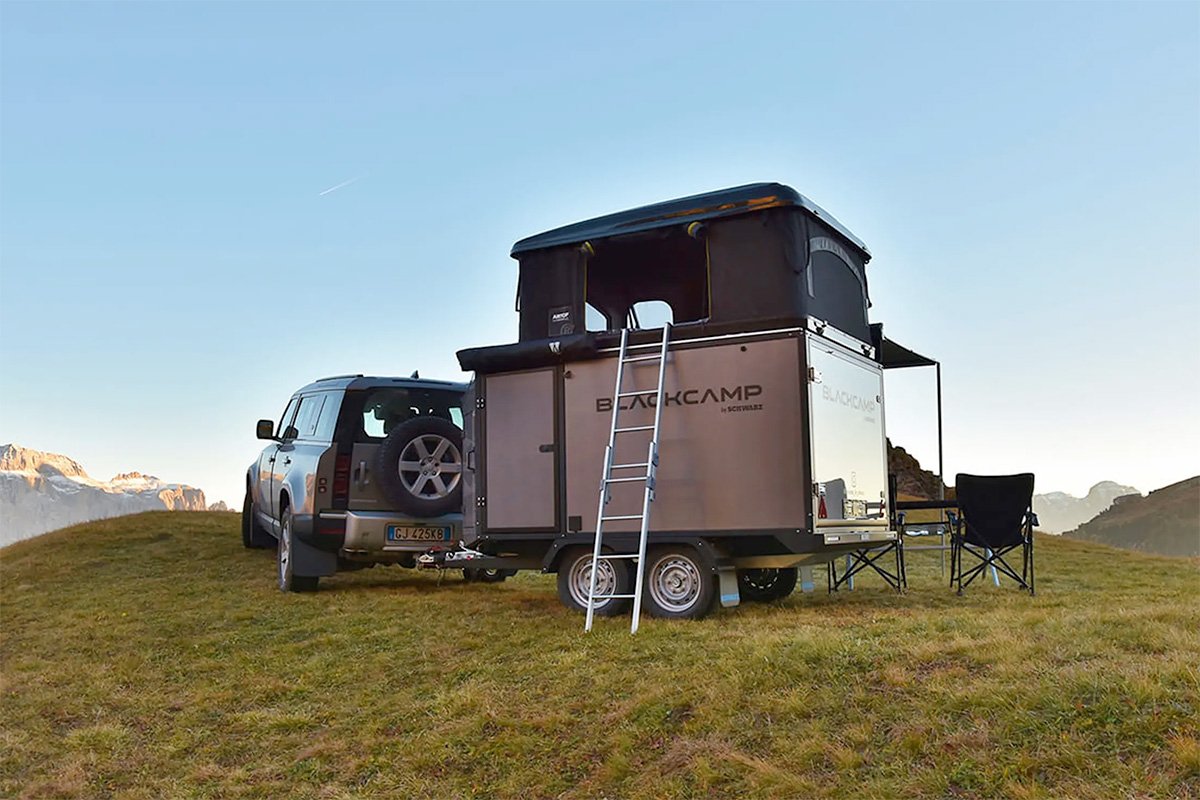 Schwarz Blackcamp FREEda Camping Trailer Quick Setup