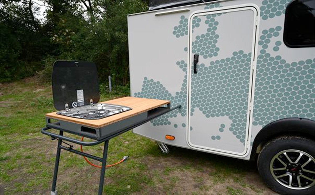 Aero Cabin One Camping Trailer Kitchen