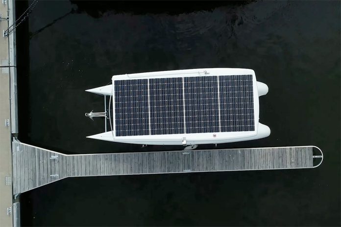 Callboats Autonomous Water Taxi Rooftop Solar Panels