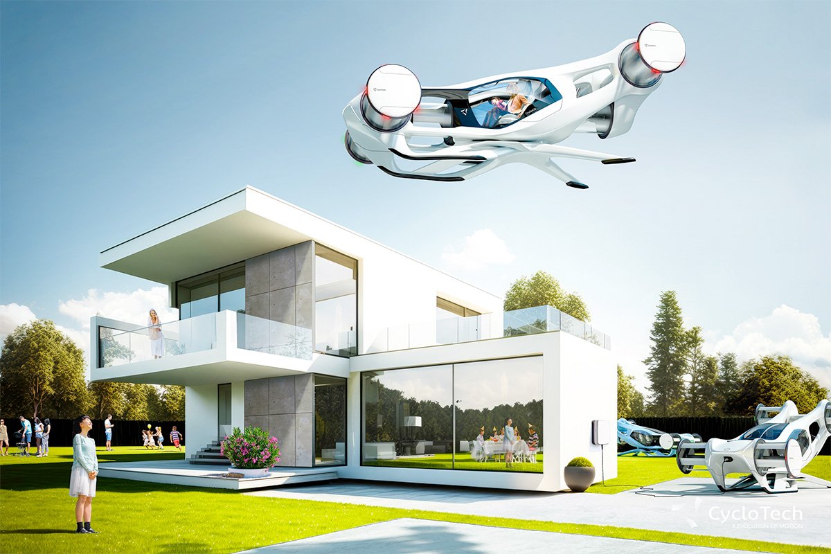 CycloTech CycloRotor CruiseUp eVTOL Air Car Concept Future