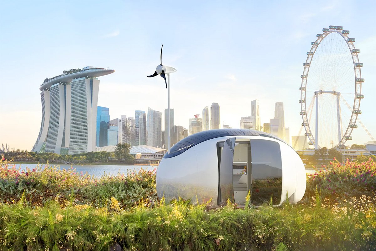 Ecocapsule NextGen Off-grid Tiny House Size