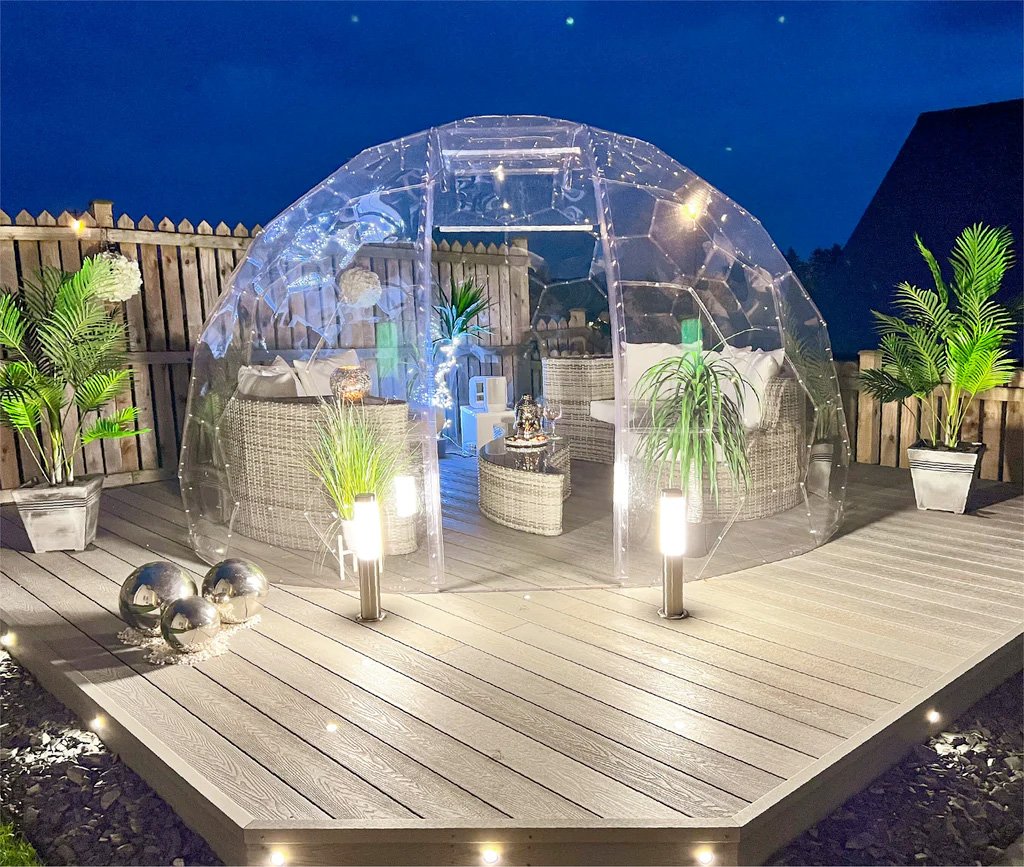 GeoDomeX Geodesic Dome Night
