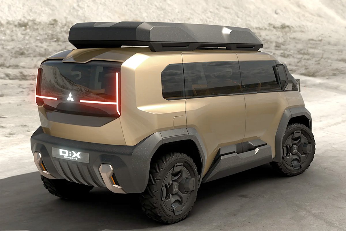 Mitsubishi D:X Concept Electrified Crossover MPV T-Shaped Lights