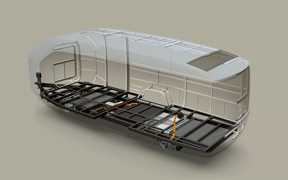 Pebble Semi-autonomous Electric RV Chassis