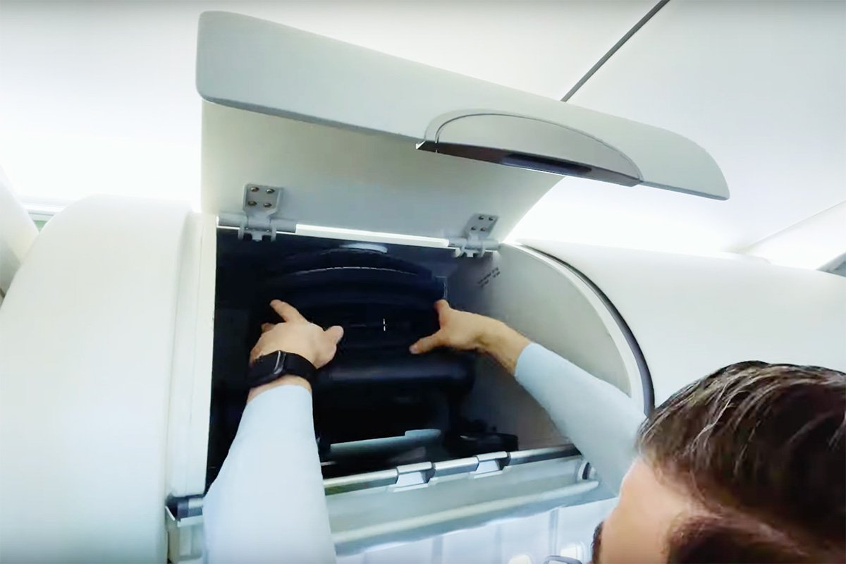 Revolve Air Wheelchair Overhead Baggage Compartment