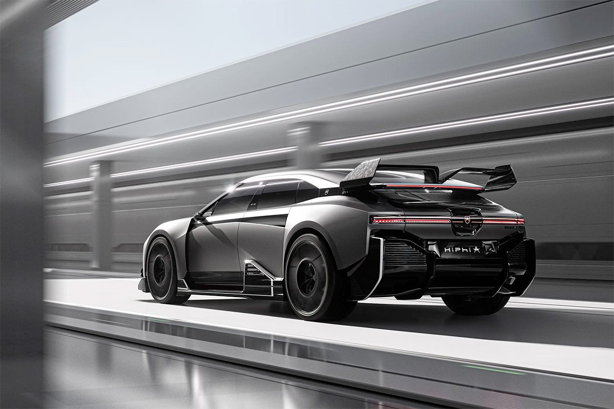 HiPhi A Carbon Titanium Hypercar Rear View
