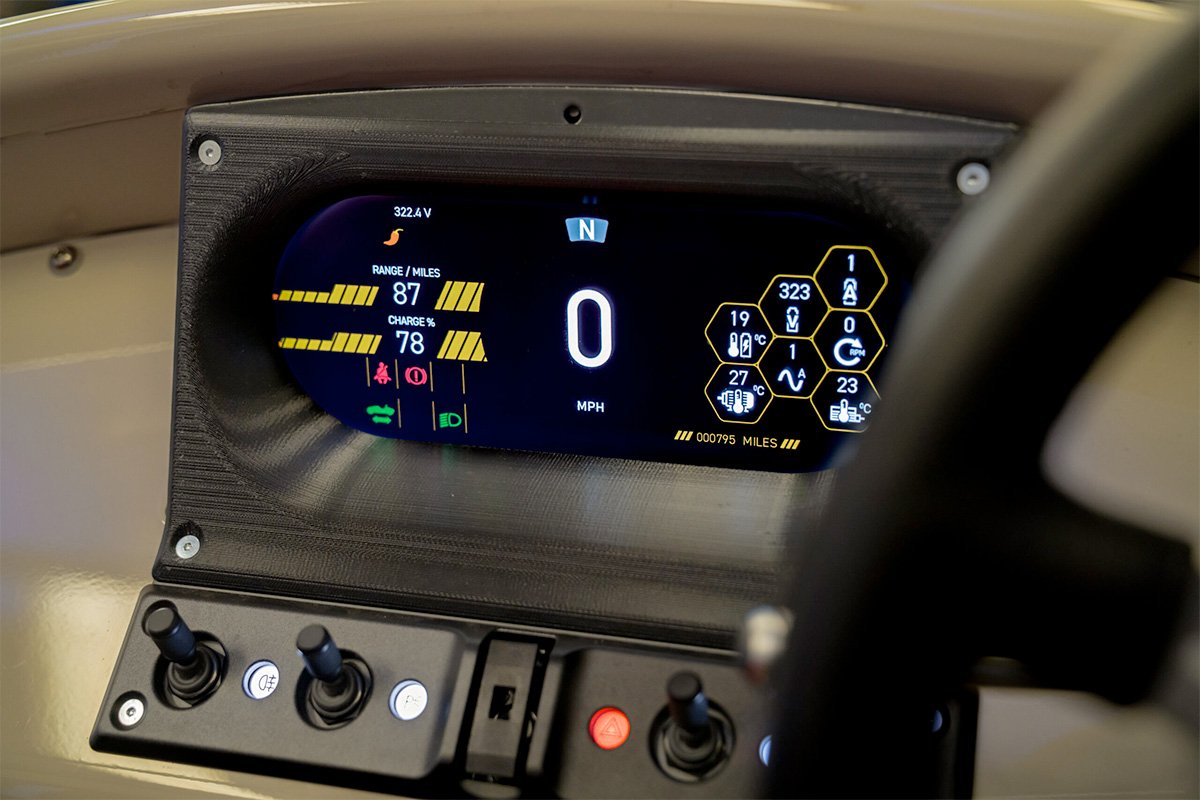 Morgan XP-1 Three-wheeler Prototype Digital Dash