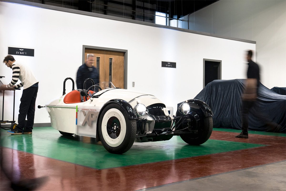 Morgan XP-1 Three-wheeler Prototype Test Bed