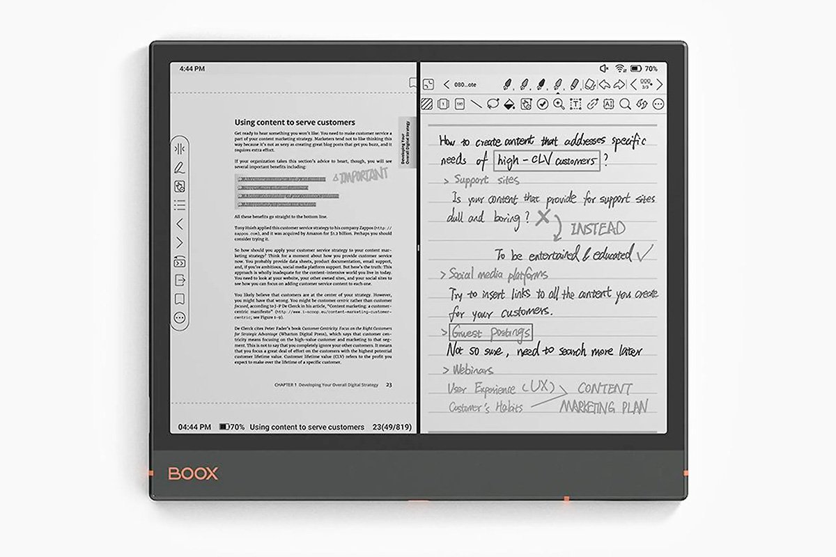 Onyx Note Air3 Monochrome ePaper Tablet Smart Scribe