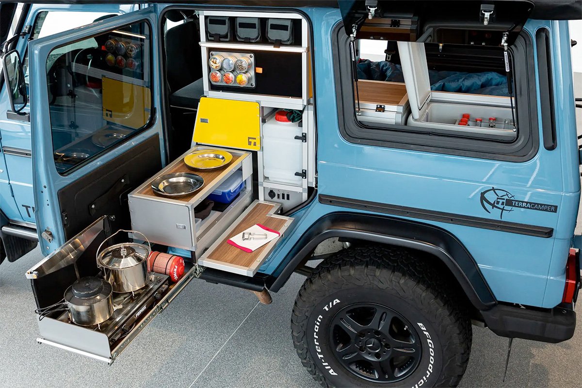 Tecrawl Mercedes G-Camper Kitchen Fridge