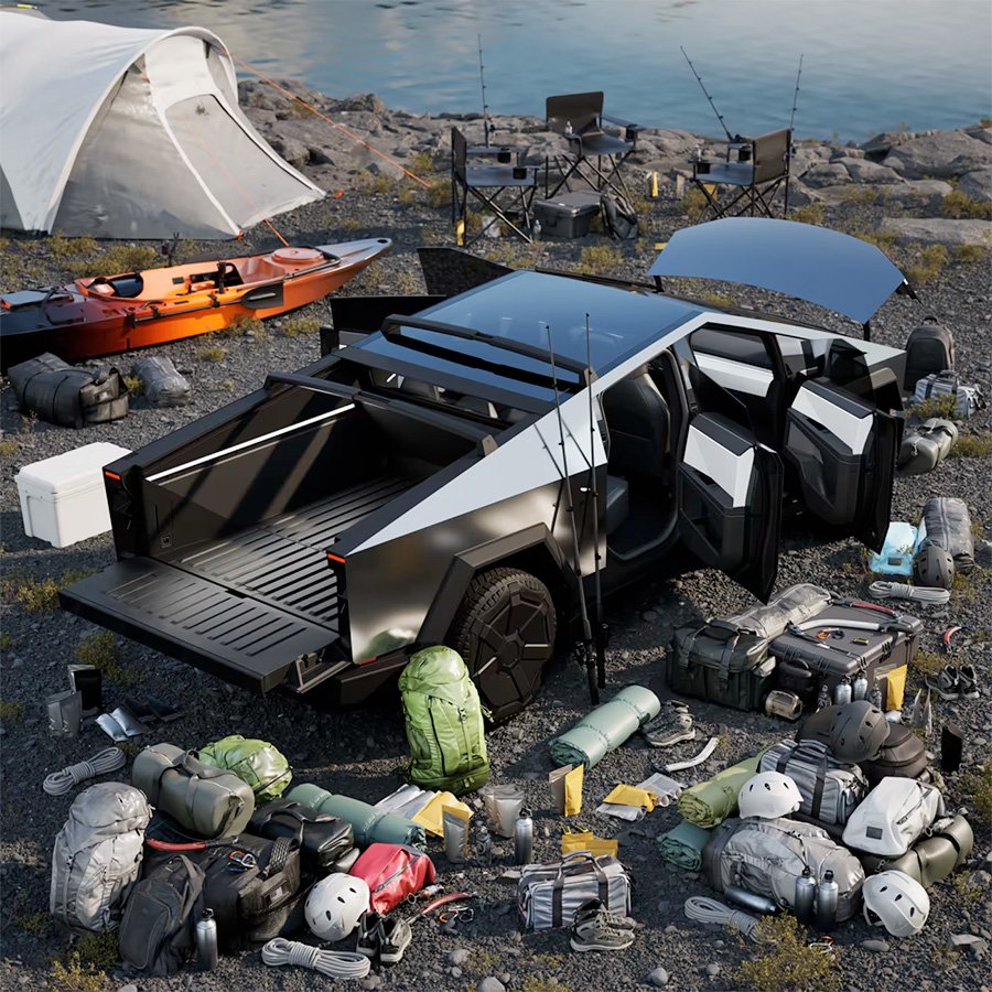 Tesla Cybertruck Pack it Up