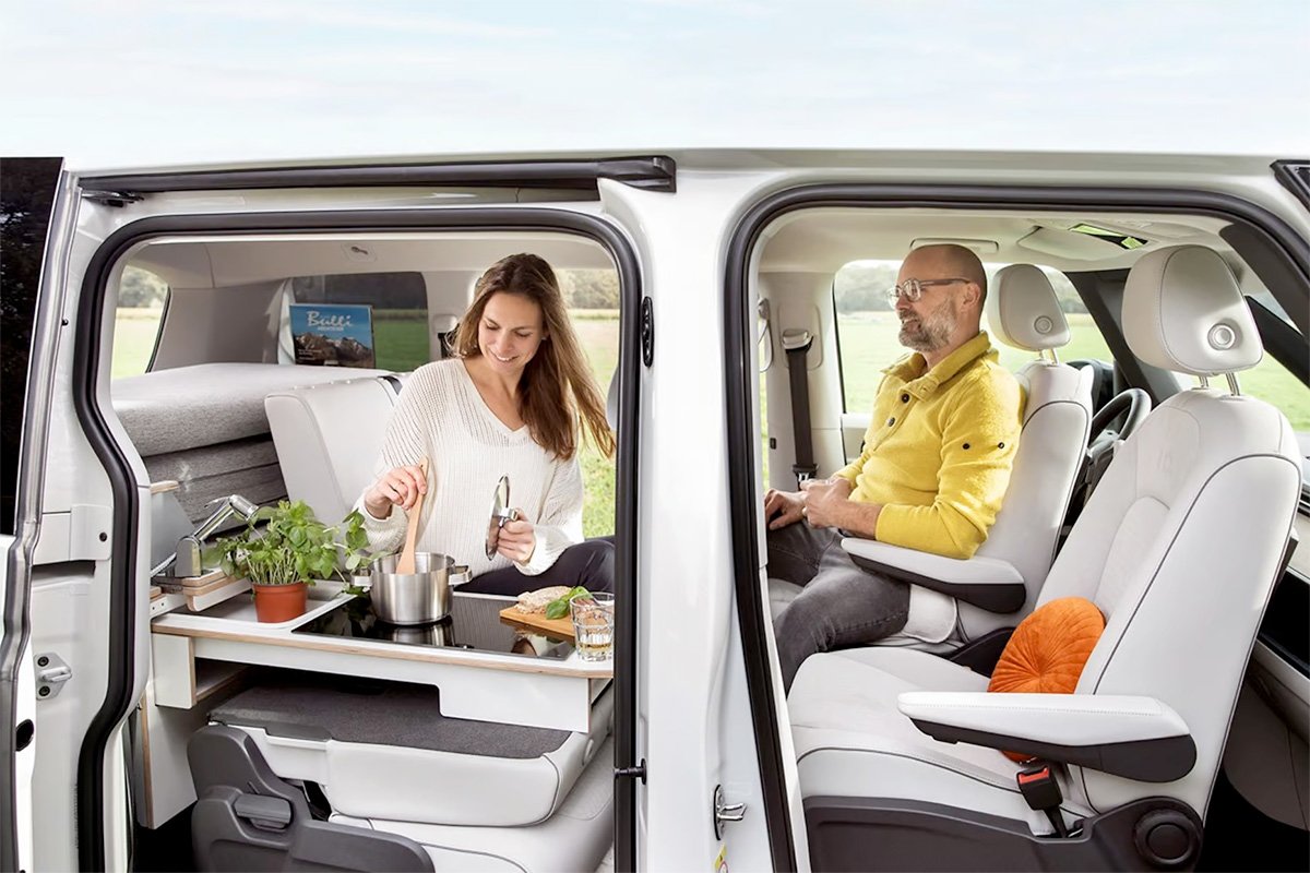 Tonke VW ID. Buzz e-camper Indoor Outdoor Cooking