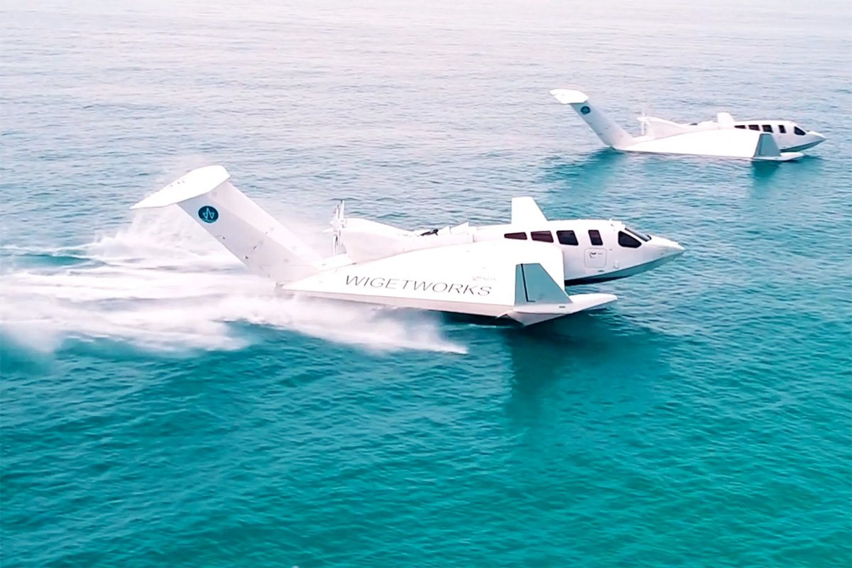 Airfish-8 Wing-in-ground Effect Aircraft Lift-Off