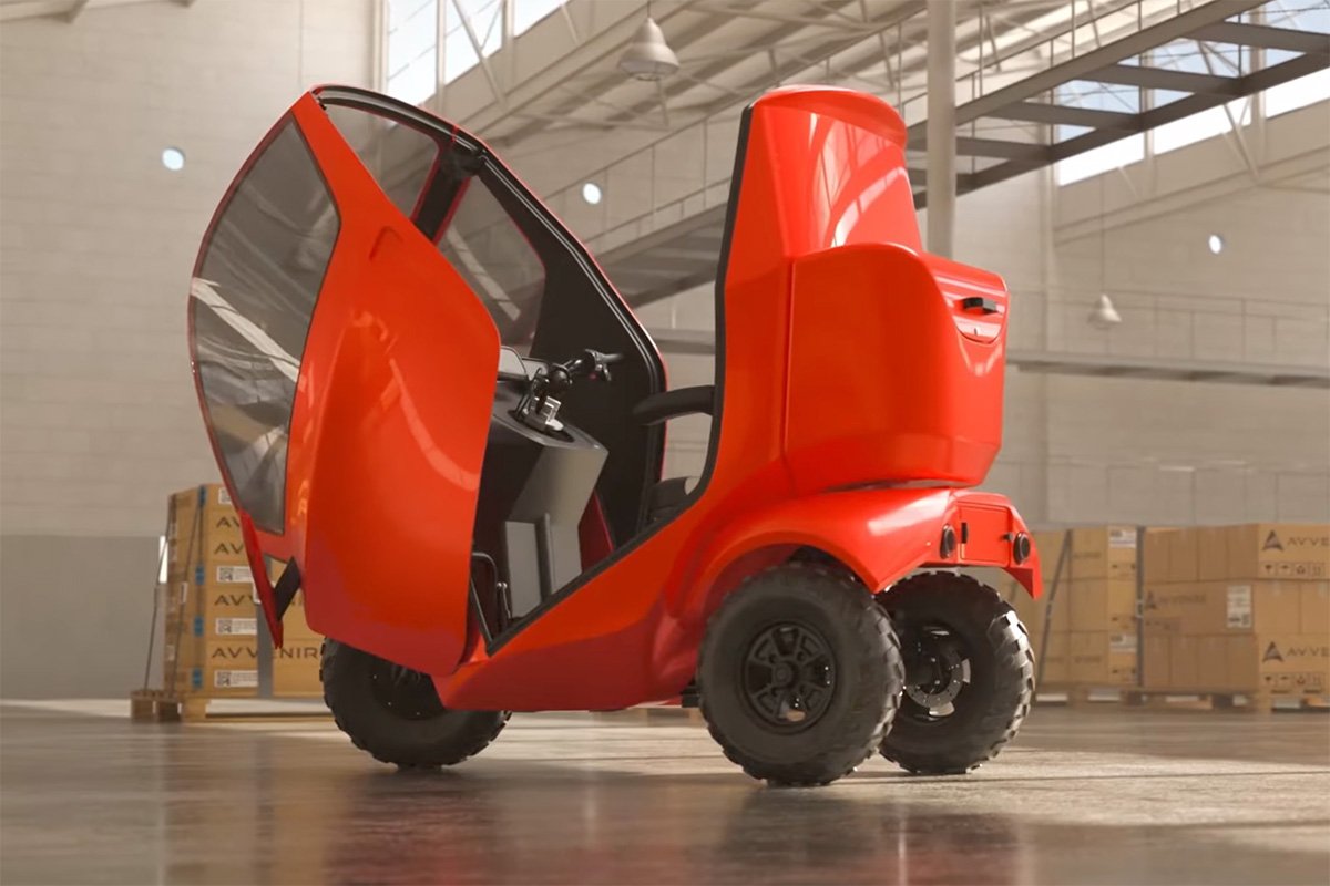 Avvenire Tectus Electric Mobility Scooter Forward-Tilting Canopy