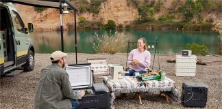 BLUETTI SwapSolar Power Station plus Portable Fridge