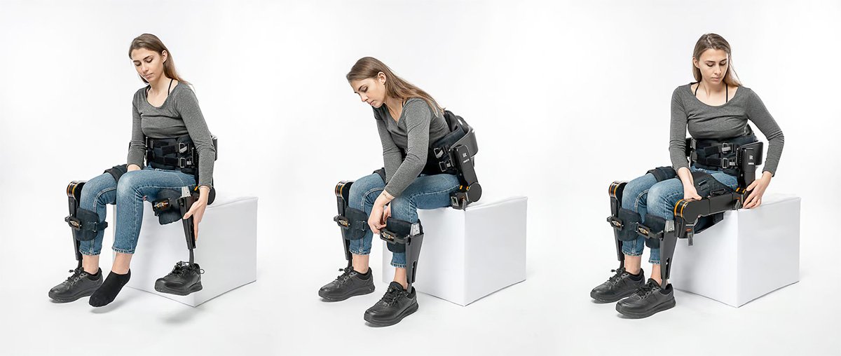 Twin Italian Lower-body Exoskeleton Adjustment