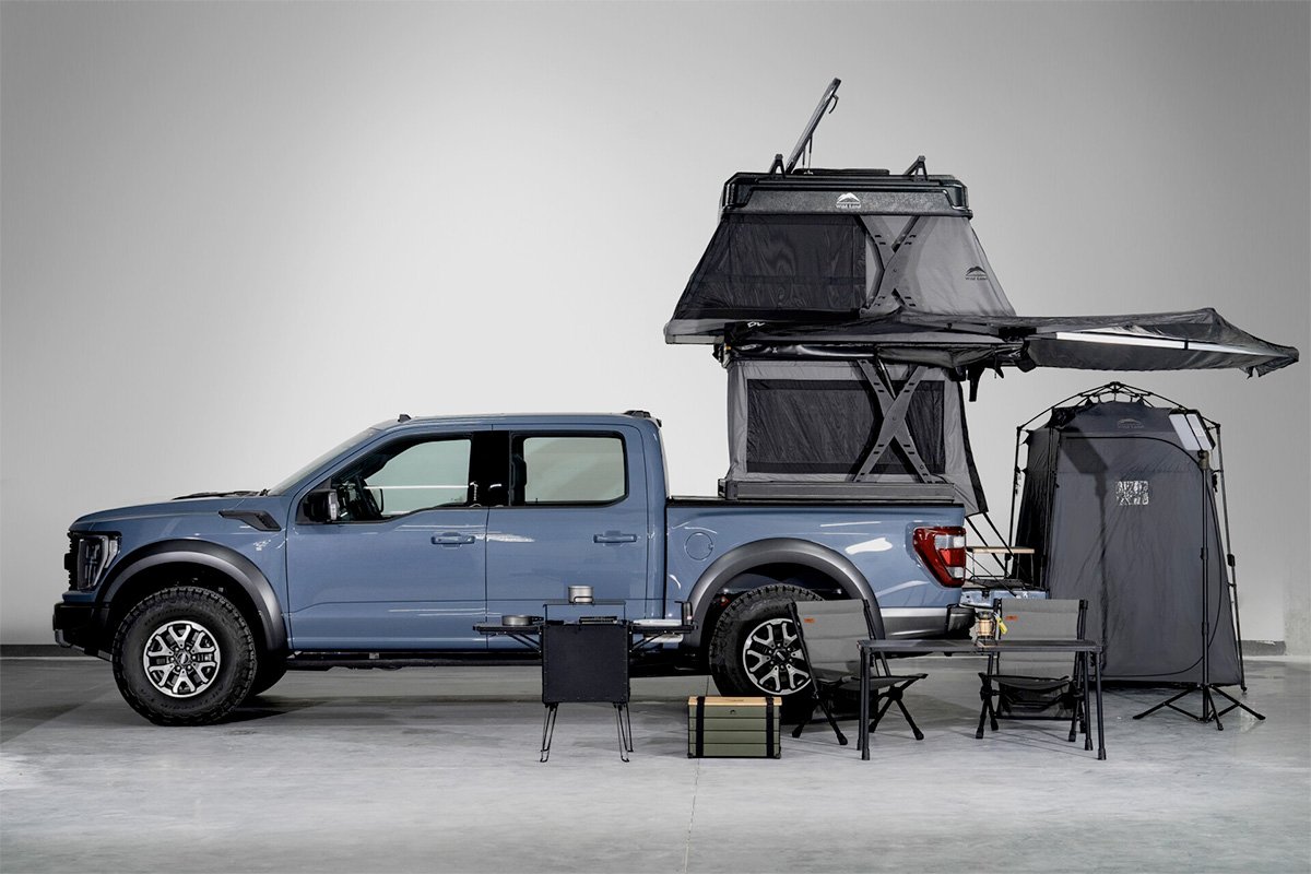 Wild Land Safari Truck Camper Double Scissor Lifts