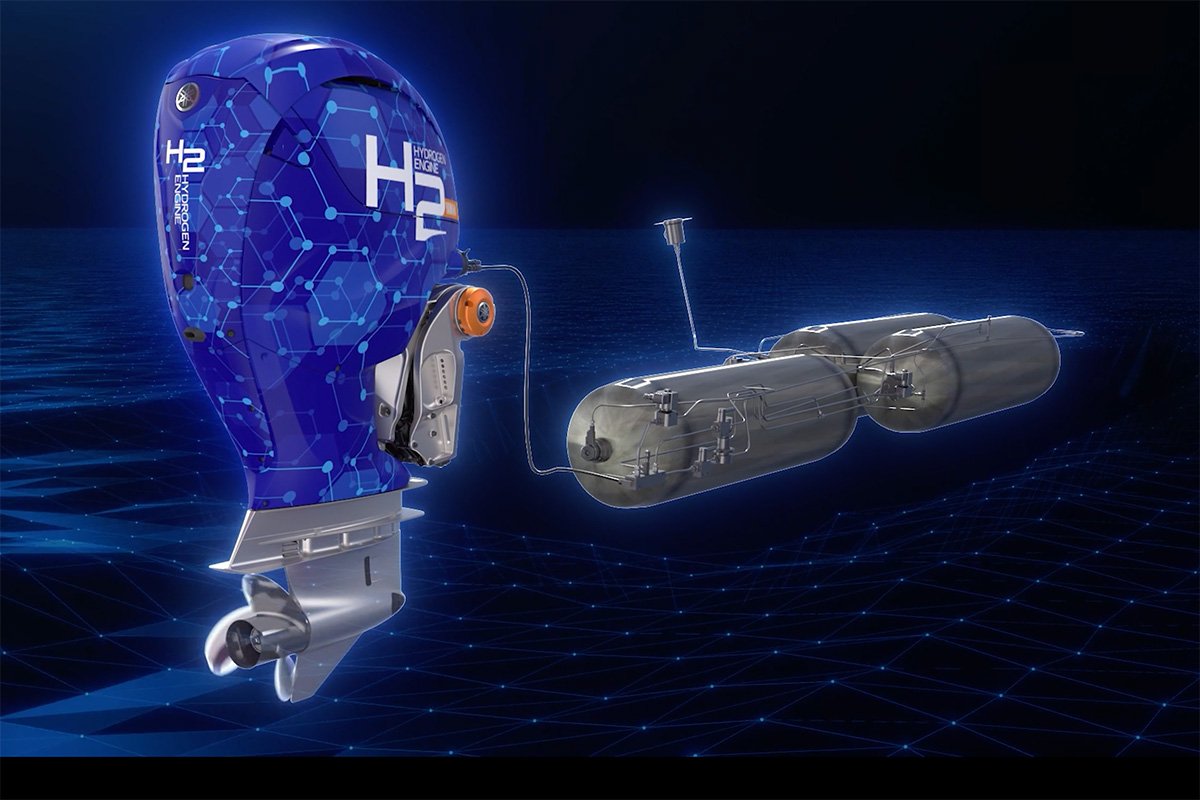 Yamaha Hydrogen Outboard Prototype Boat Fuel System