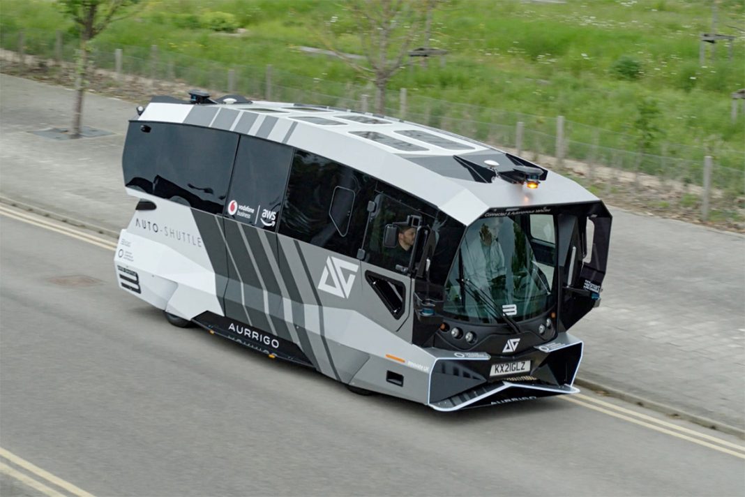 Aurrigo's 10-seat autonomous shuttle for city center travel