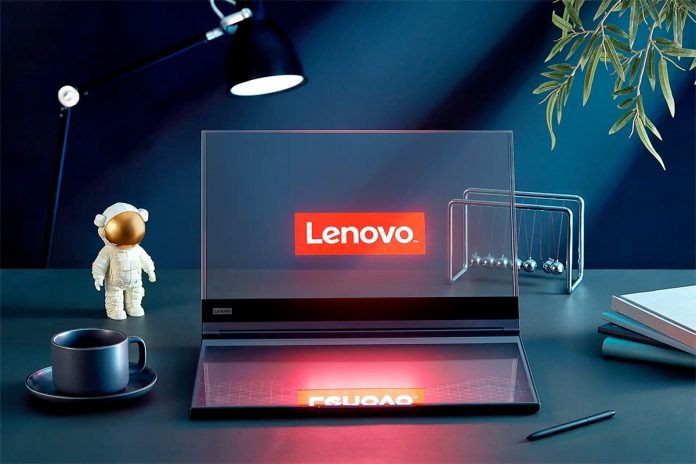 Lenovo ThinkBook Transparent Display Laptop Concept