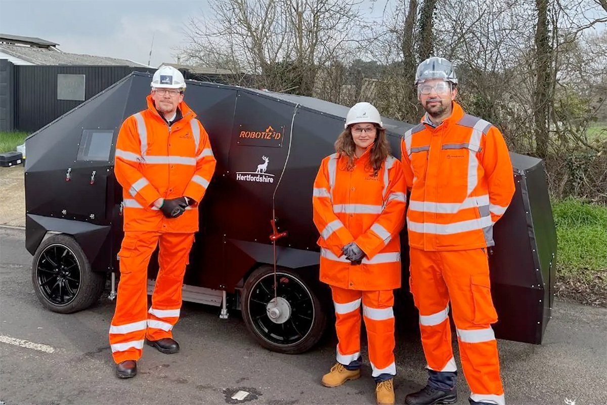ARRES PREVENT Pothole Preventing Robot First Trial