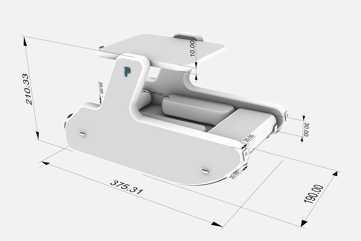 Portless Inflatable Electric Trimaran Dinghy