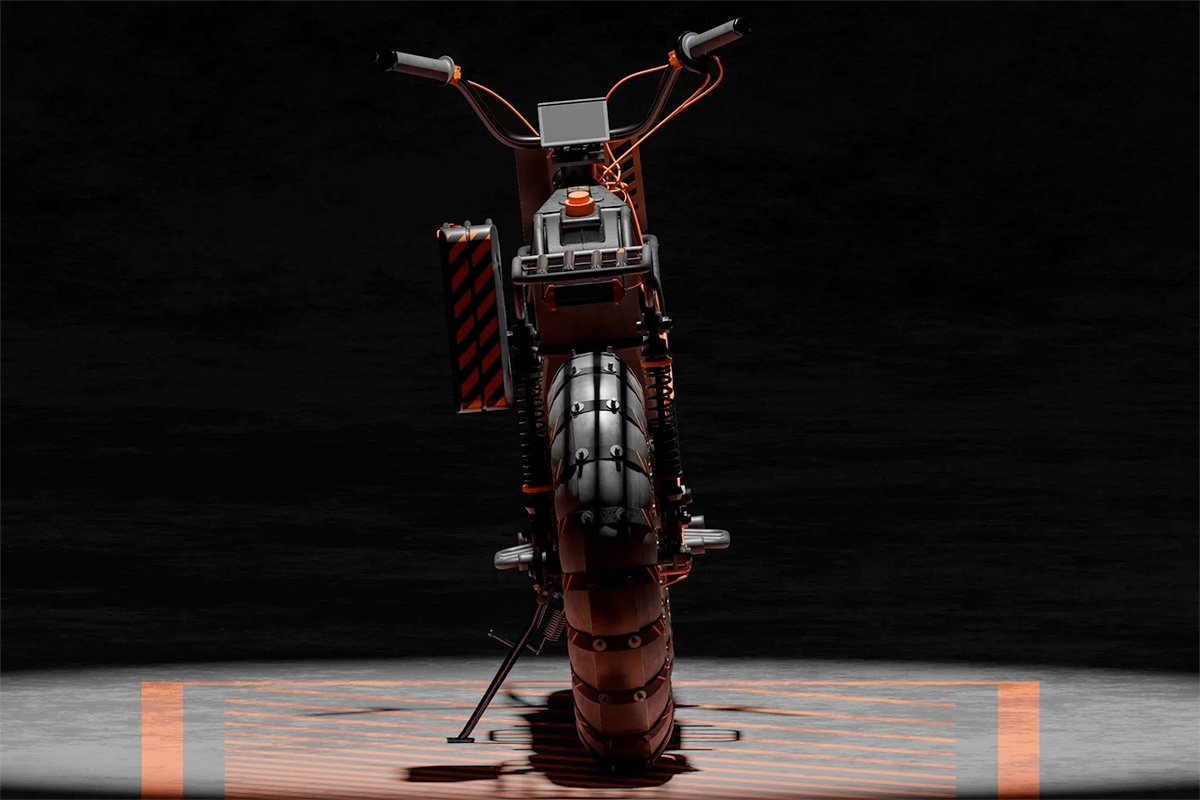 The Arsenale Plan B Motorbike Rear View