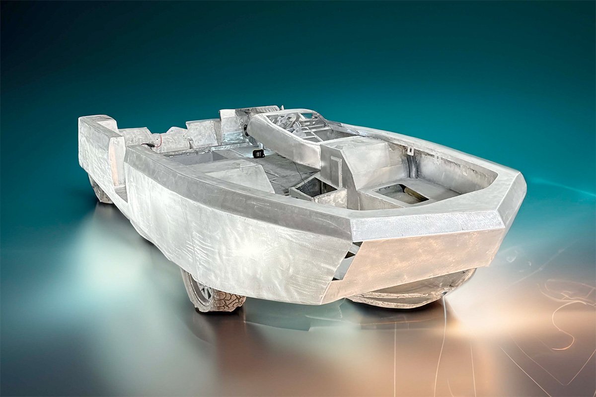 WaterCar-EV Car Boat Aluminum Unibody Hull