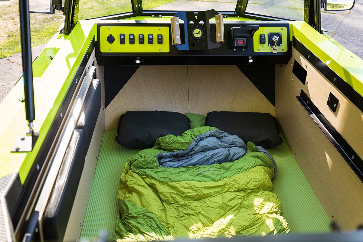 BeTRITON Green E-Trailer Sleeping Space