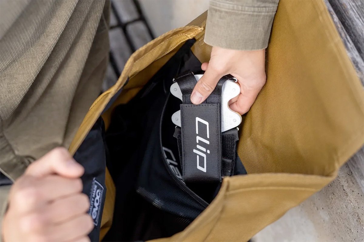 ClipClap Wearable Pedal Adapter Stow Easily