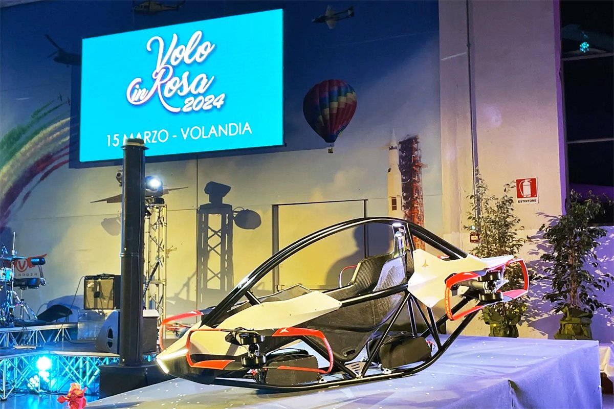Jetson One Personal eVTOL Volo in Rosa