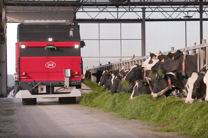 Lely Exos Autonomous Fresh Grass Harvester Feeder
