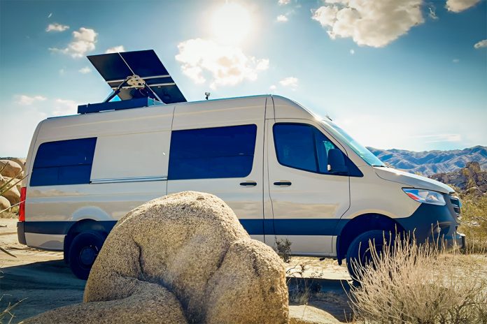Roboteos Heliotrope Sun-tracking RV Solar Panel