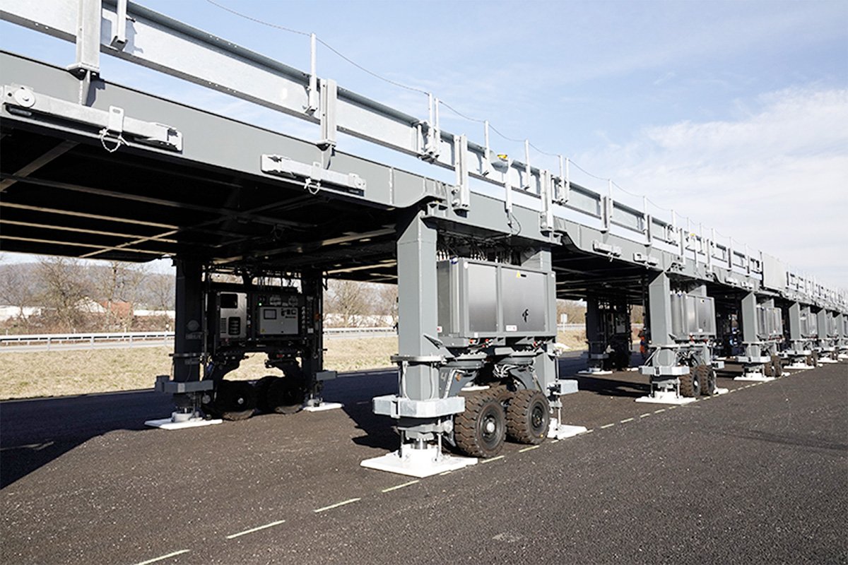 ASTRA Portable Construction Site Bridge Motorized Wheels