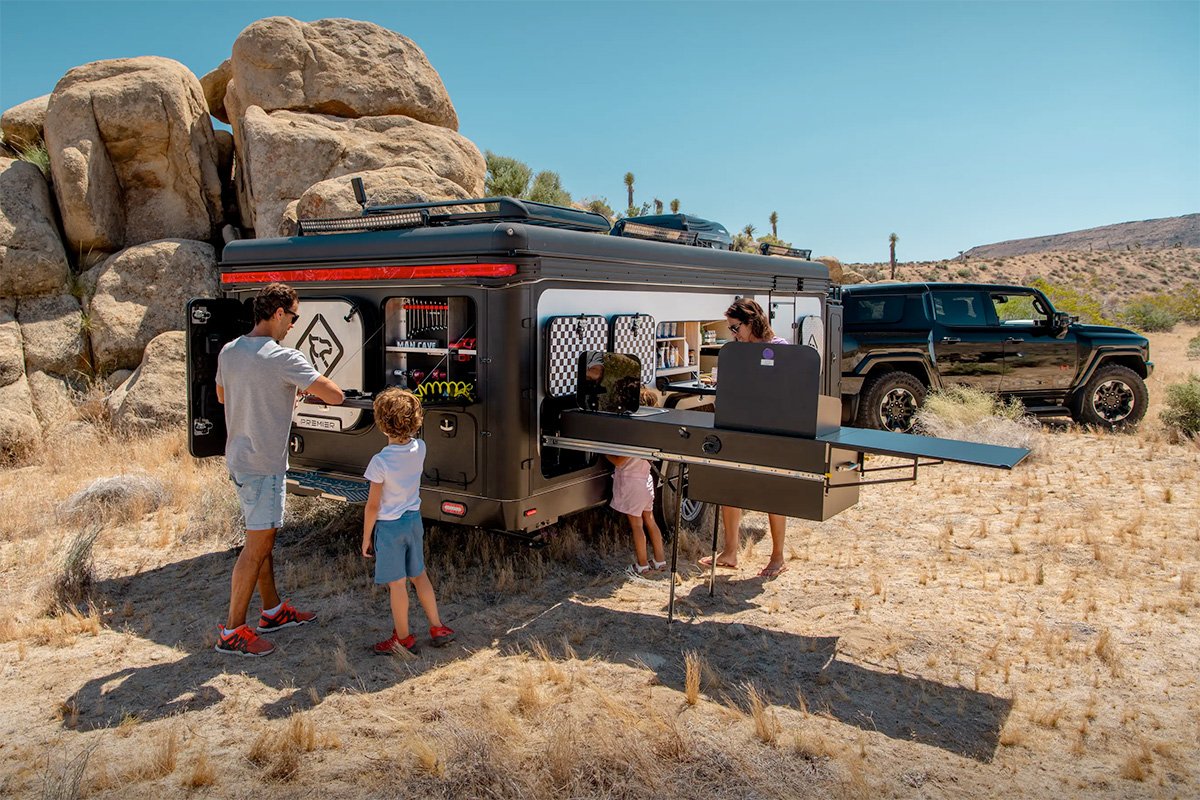 Exodus Capax Pop-up Camper Exterior Cabinets