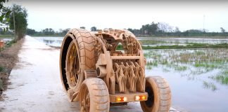 Wooden Vehicle ND Woodworking Art